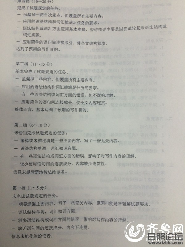 2015年山东高考英语真题及答案